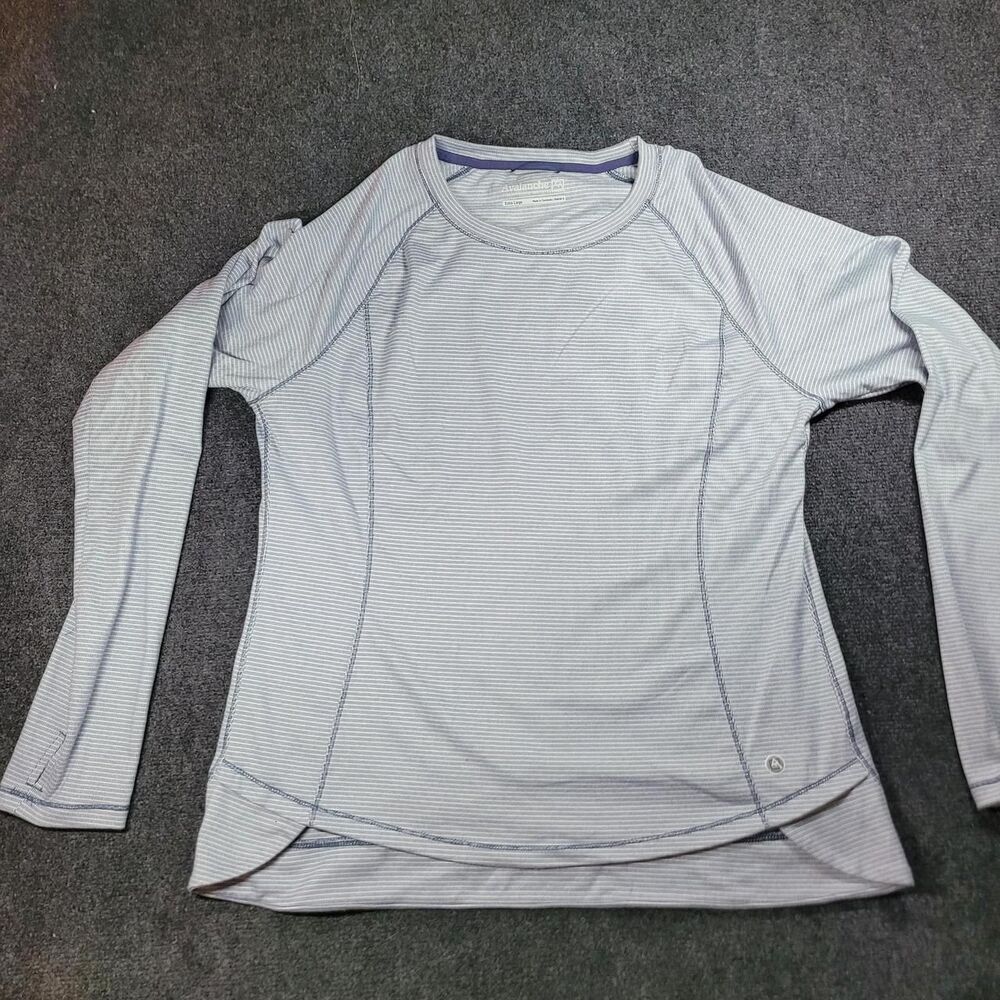 Avalanche Women's Blue and Grey Shirt